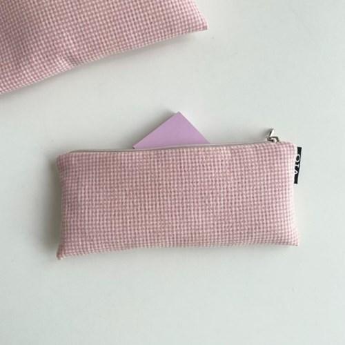[OIA] Flat pencil case - vintage pink