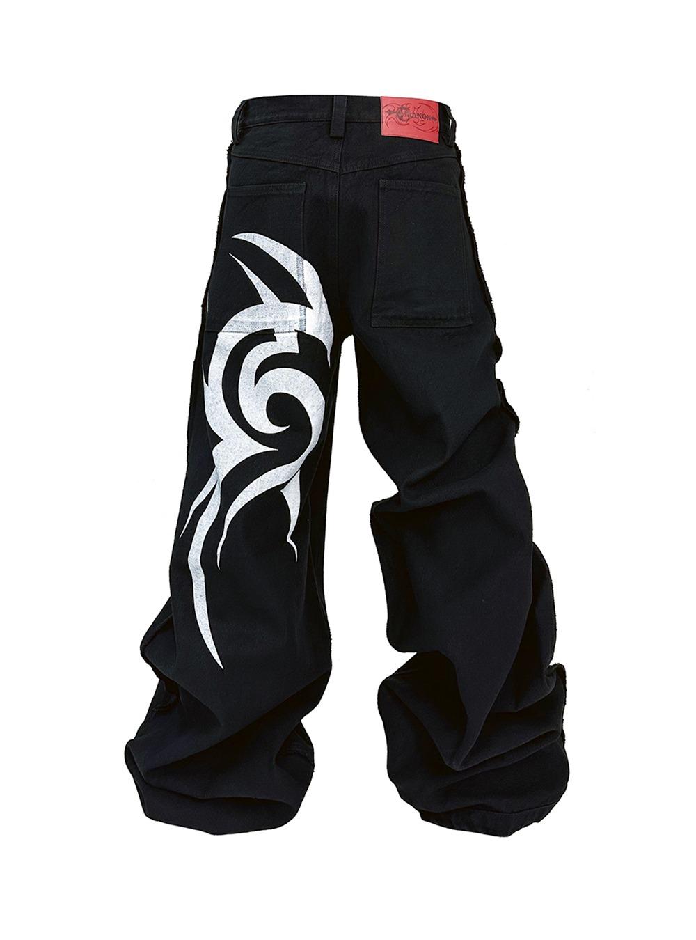 [PCCVISION] Tribal Print Wide Pants