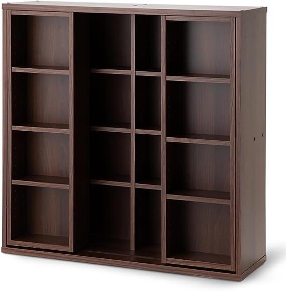 Iris Ohyama Bookshelf, Sliding Comic Rack