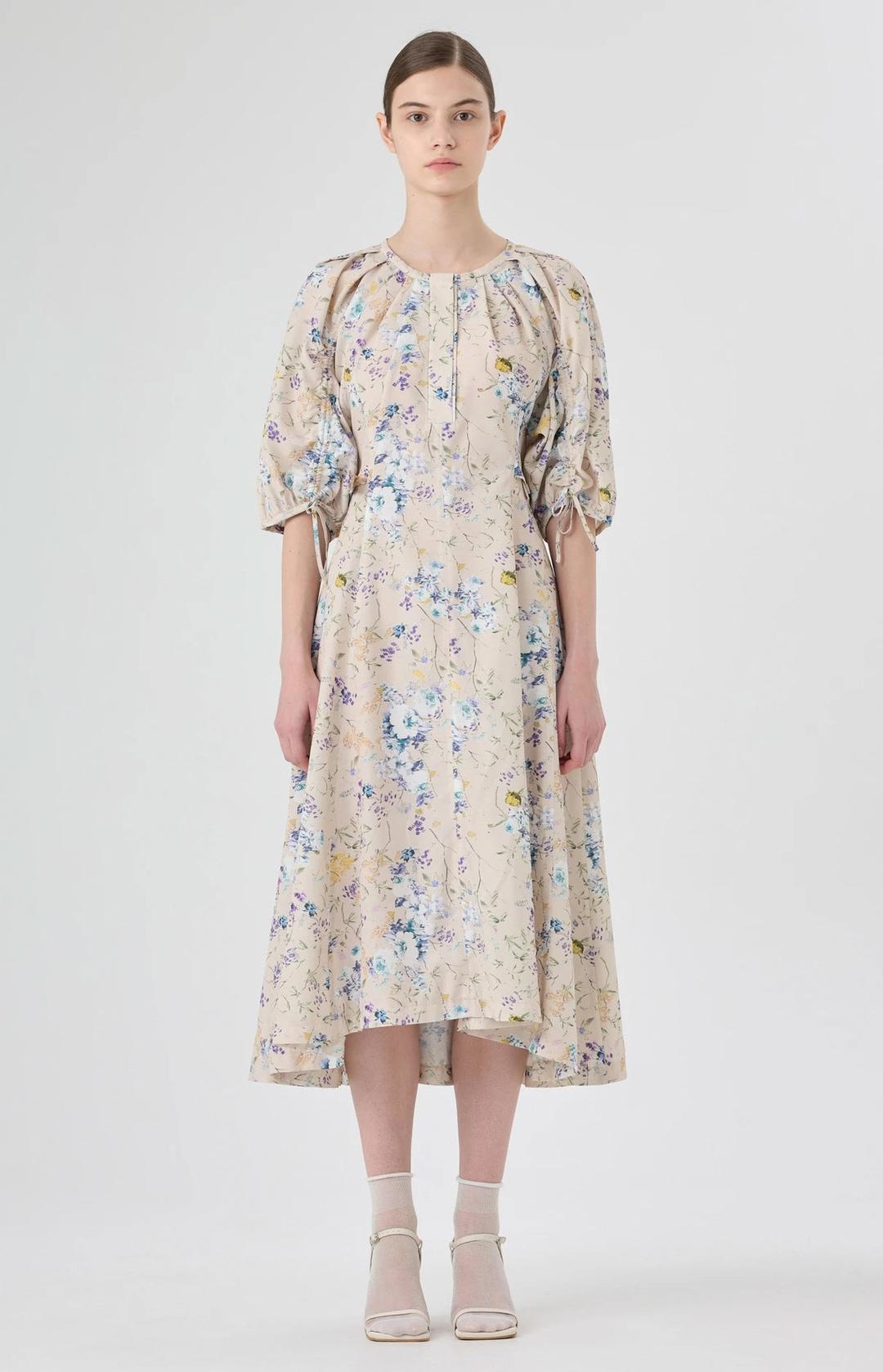 플라워 셔링 롱 원피스 (NWOPMH0500)