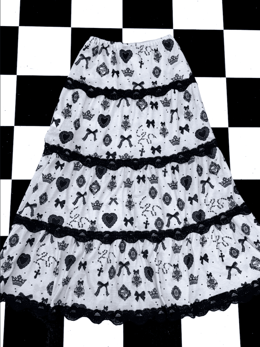 COQUETTE SKIRT IN GREY