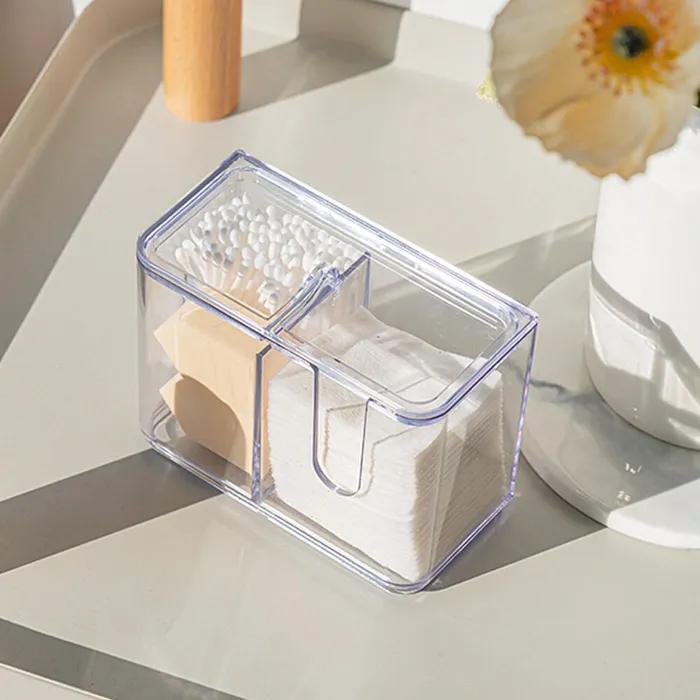 [프랑코] 먼지차단 투명 화장솜&면봉 케이스