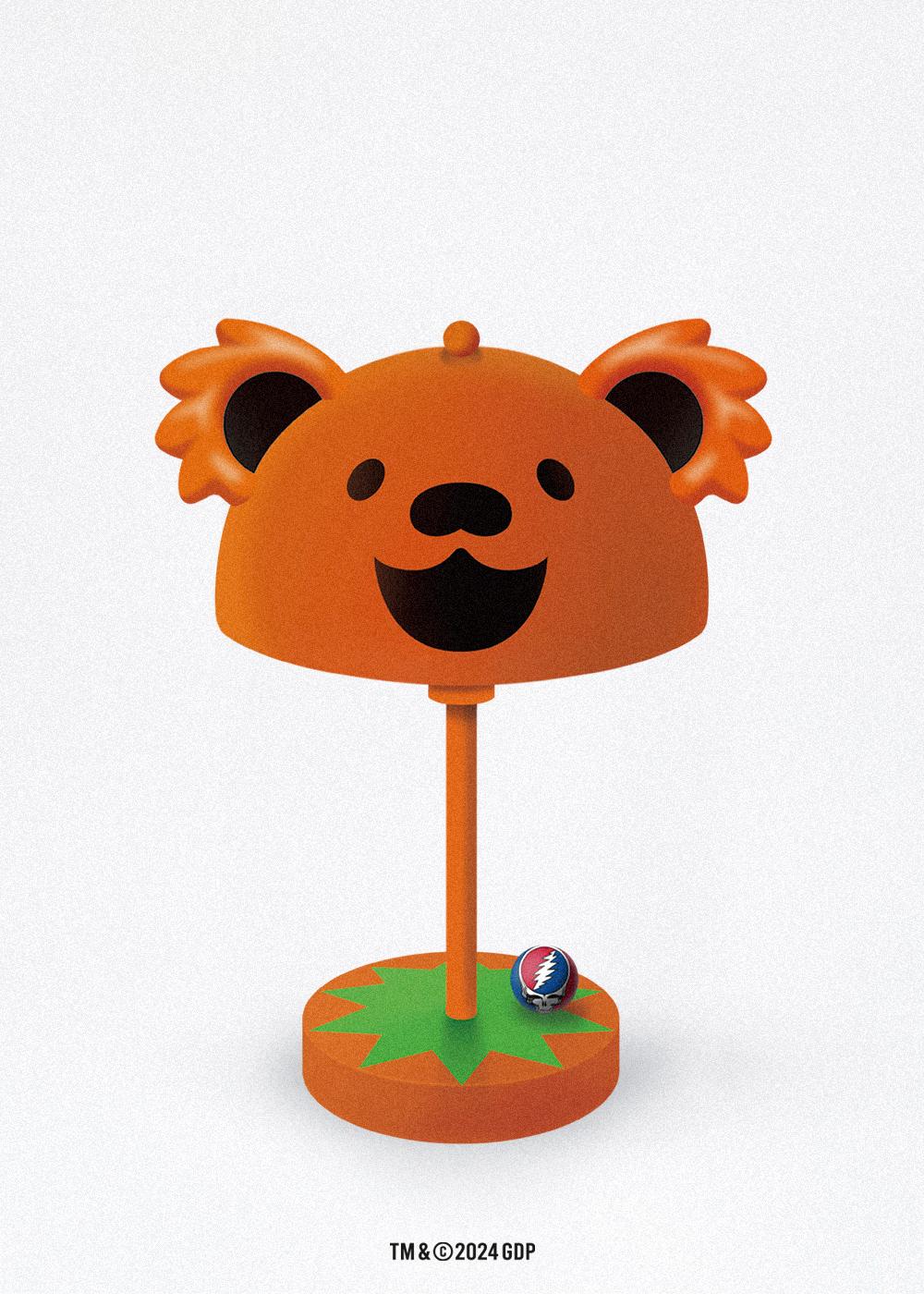 ORIGINAL LAMP_GRATEFUL DEAD_DANCING BEARS ORANGE