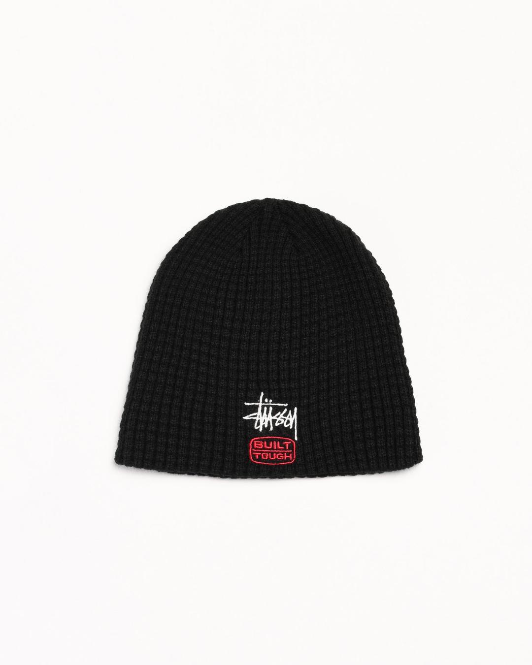 WAFFLE SKULLCAP BUILT TOUGH - Black / ONE SIZE