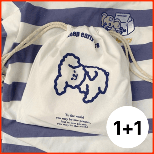 앤리이니 미니 캐릭터 복조리 화장품 생리대 가방속정리 파우치 1+1 - 파우치 | 쿠팡