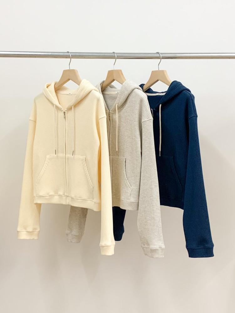 (당일발송) 하우스 크롭 집업 후드  HAUS Crop zipup hoody