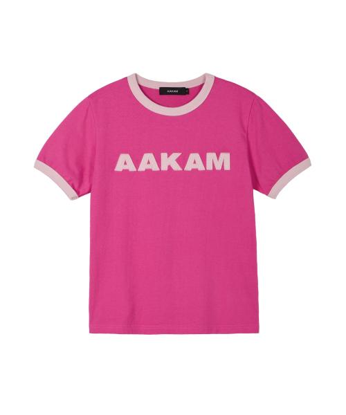 Logo Patch Ringer Top (Pink-Baby Pink)