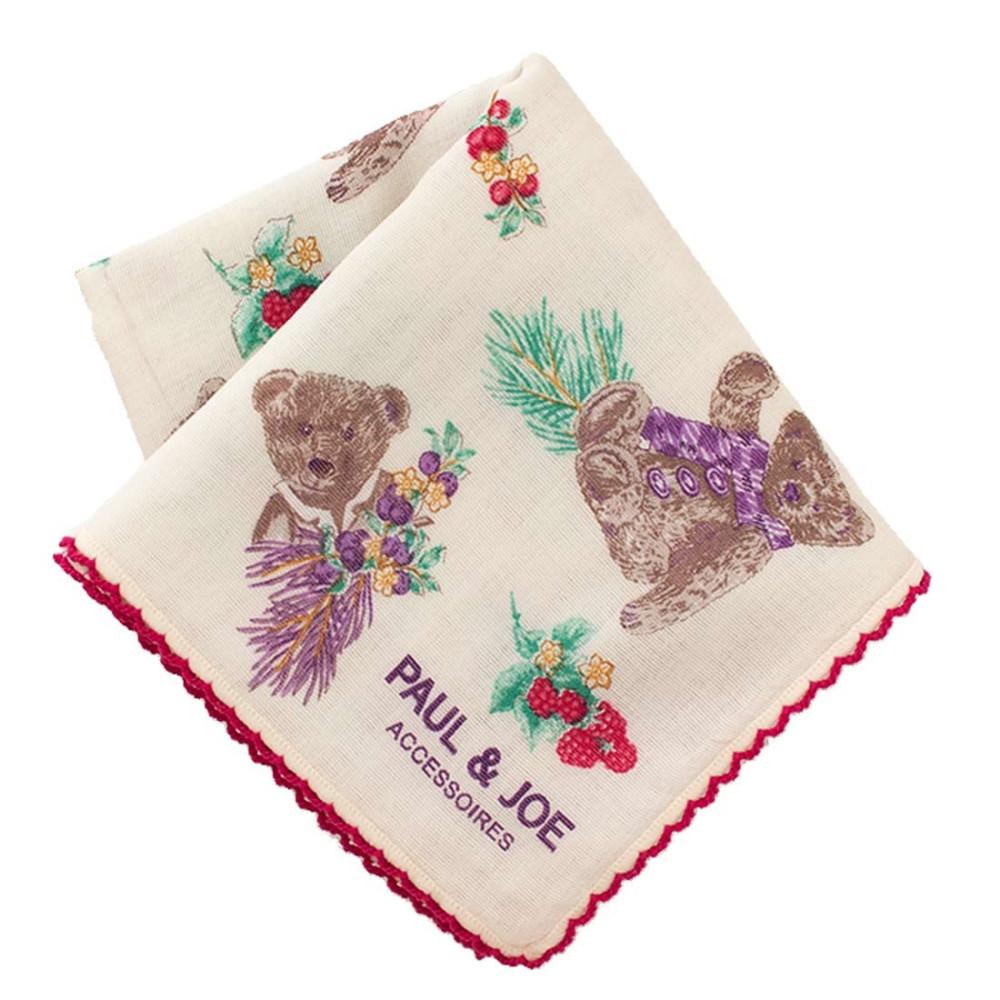 폴앤조 여성용 손수건 곰돌이