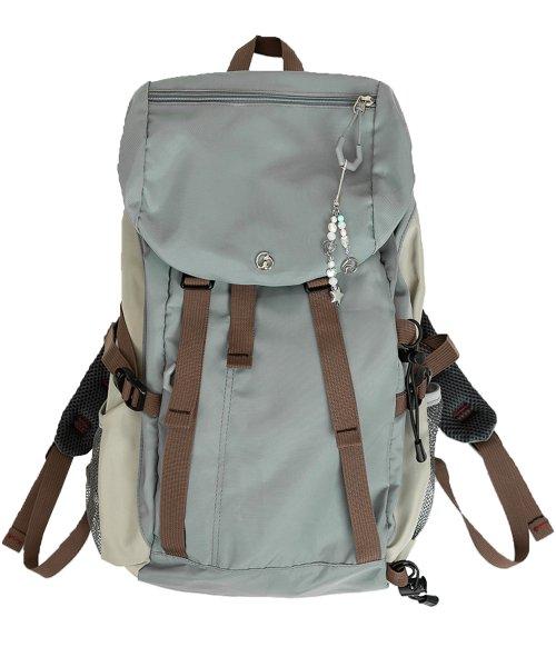 오헤시오(OHESHIO)  Buckle backpack (Sky_blue) - 사이즈 & 후기 | 무신사