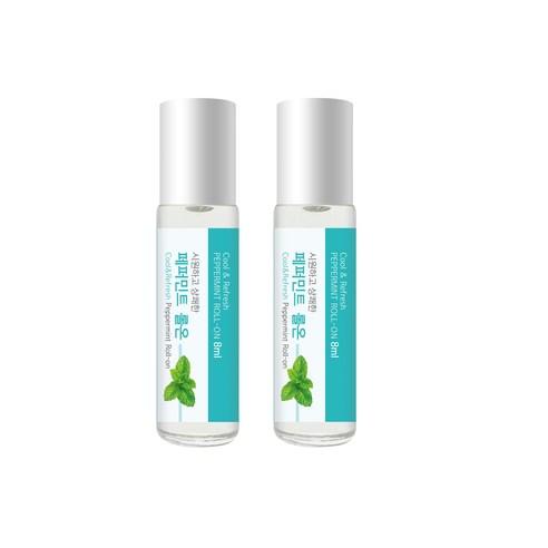 더허브샵 아로마 롤온 오일 페퍼민트 2개입, 8ml, 2개 - 아로마오일 | 쿠팡