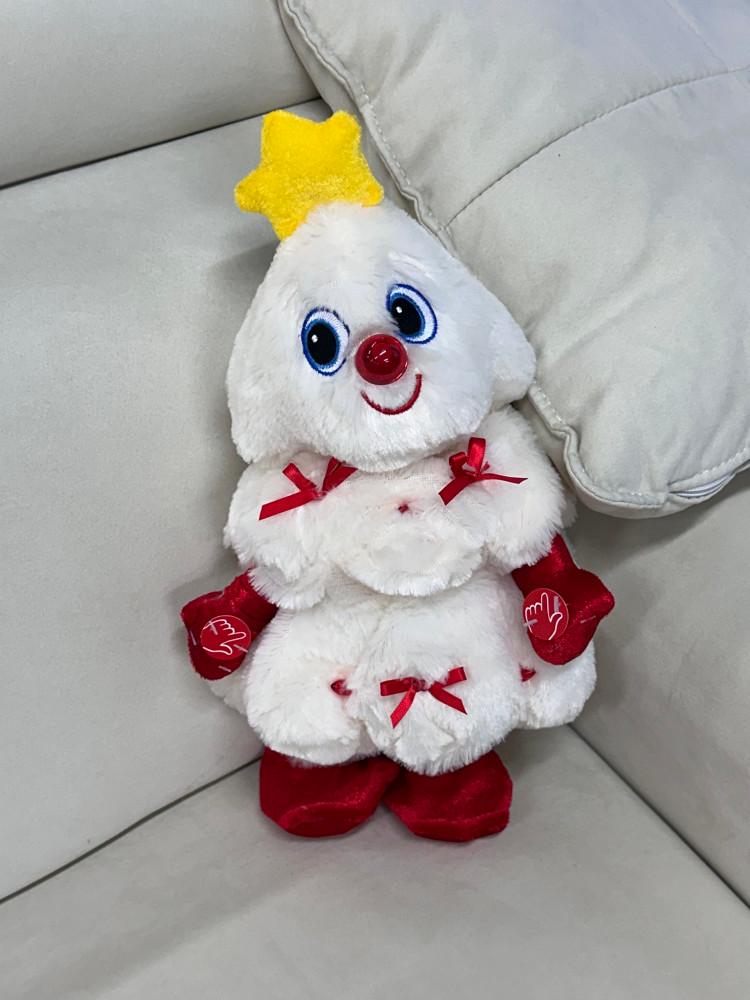 춤추는트리인형 크리스마스 댄싱 트리 인형 장식 소품 하양이