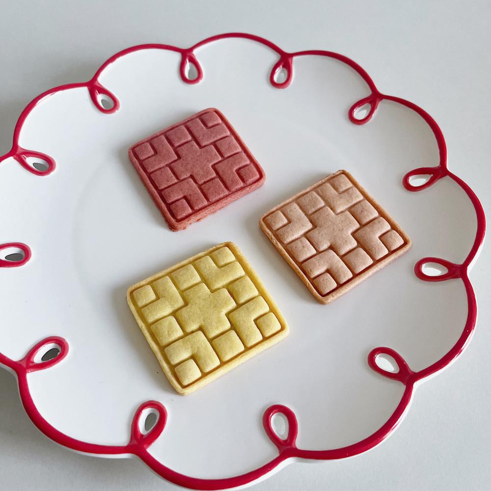 사각 단청 쿠키커터 / 전통 문양 쿠키틀 / 추석 설날 명절 구움과자 / 예쁜 베이킹 틀