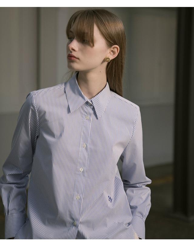 SITP5070 regular-fit signature shirt_Blue stripe