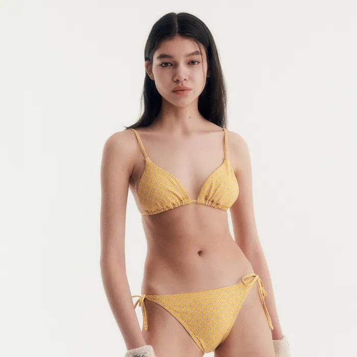 스트링 비키니 탑 [그래니 썬플라워_옐로우]