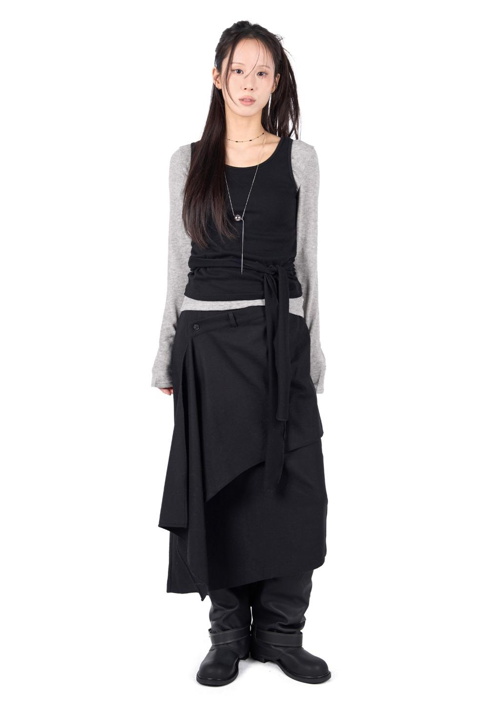 DUAL WRAP LONG SKIRT