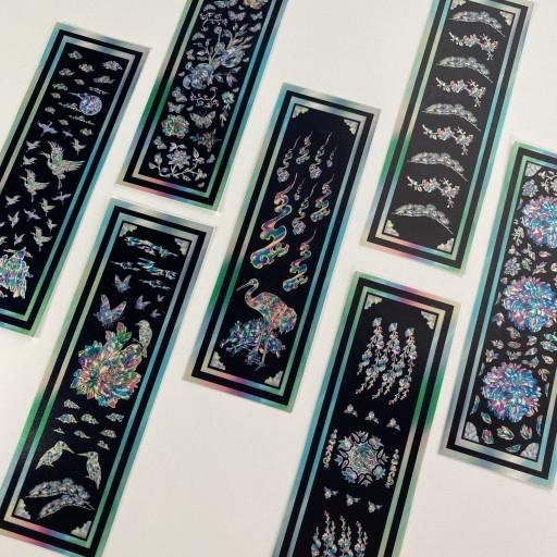 [빛나는 녹] 자개장 큰버전 펄 방수 스티커 14종