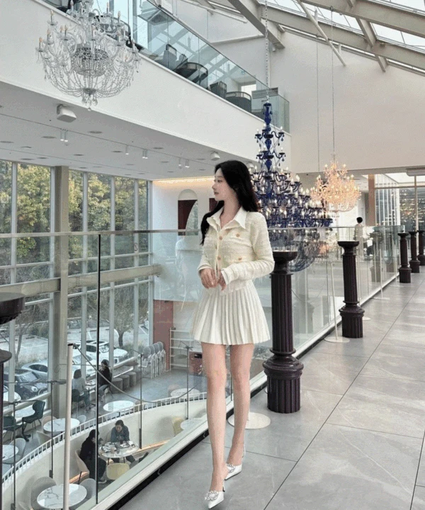 [어깨패드O/제니어깨] 샤샤 트위드 가디건 - 2color