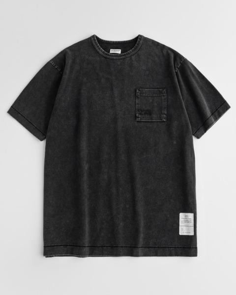 [BEHEAVYER] DISTRESSED MIL T-SHIRTS (FADED BLACK)