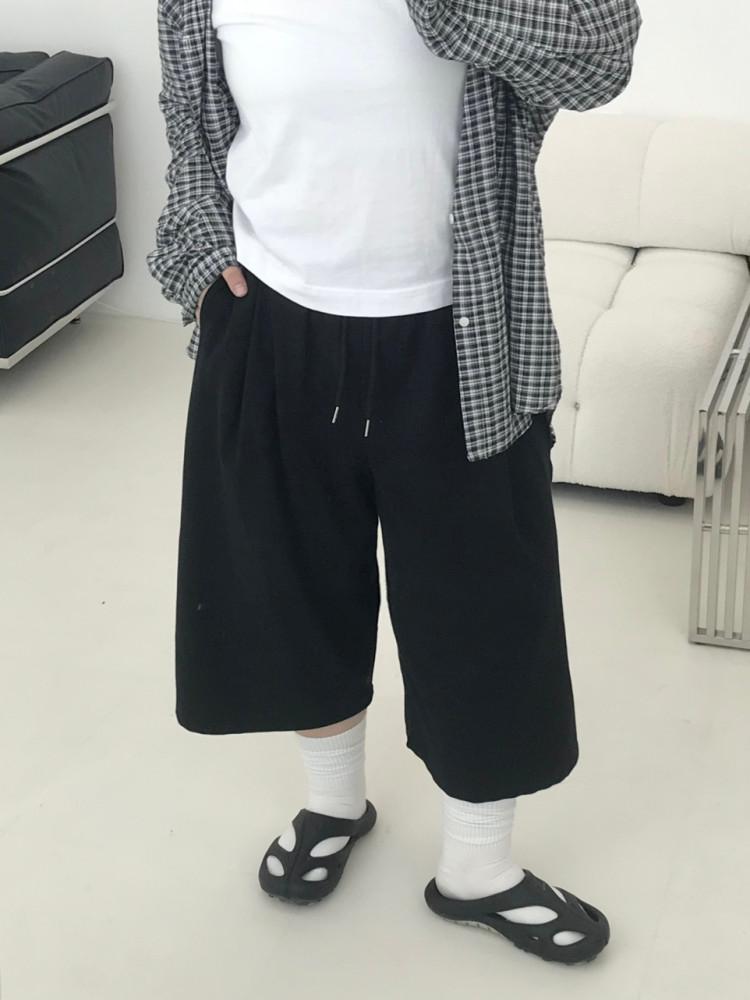 [unisex] 데일리 7부 버뮤다 트레이닝 팬츠 (4color)