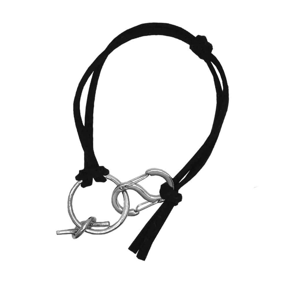 leather S hook bracelet