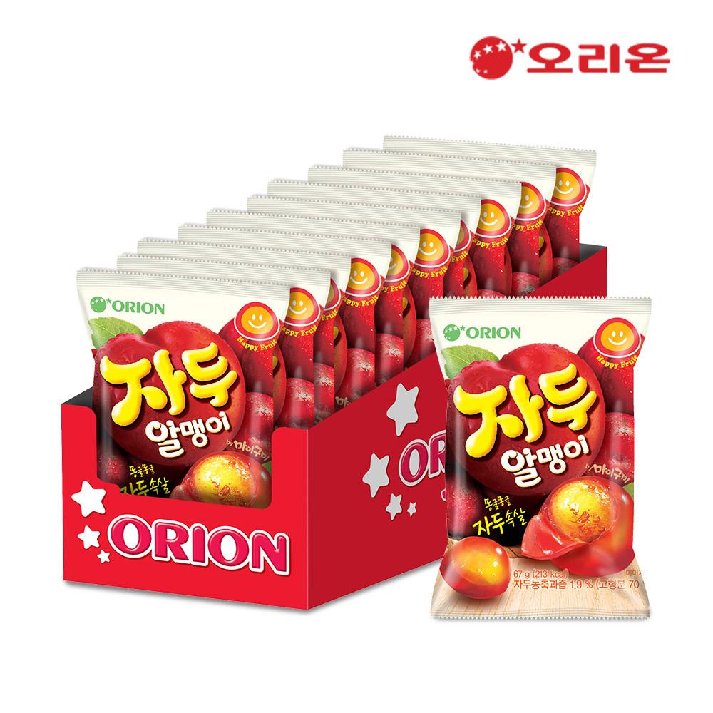 오리온 자두알맹이 1P (67g) x 10개 [원산지:기타국가]