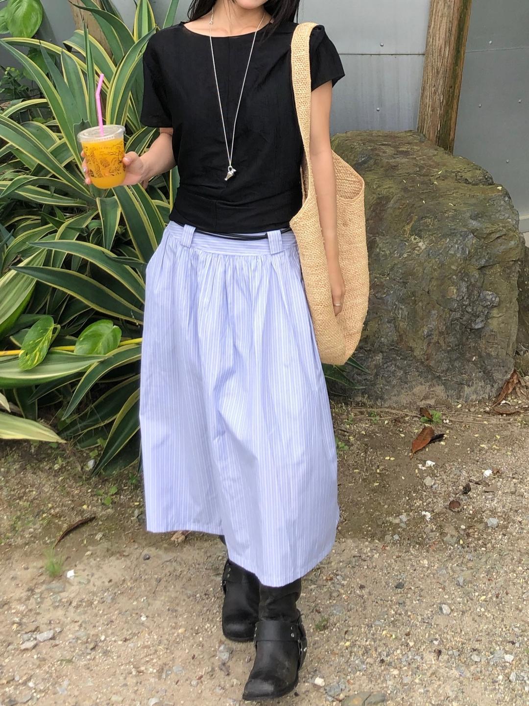 SAND LONG SKIRT (3COLOR)