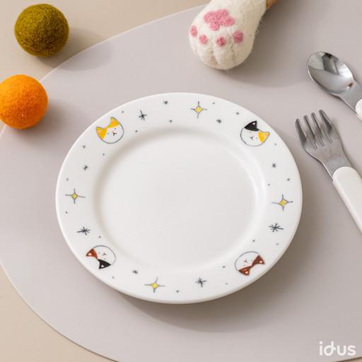 빛나는 고양이 접시