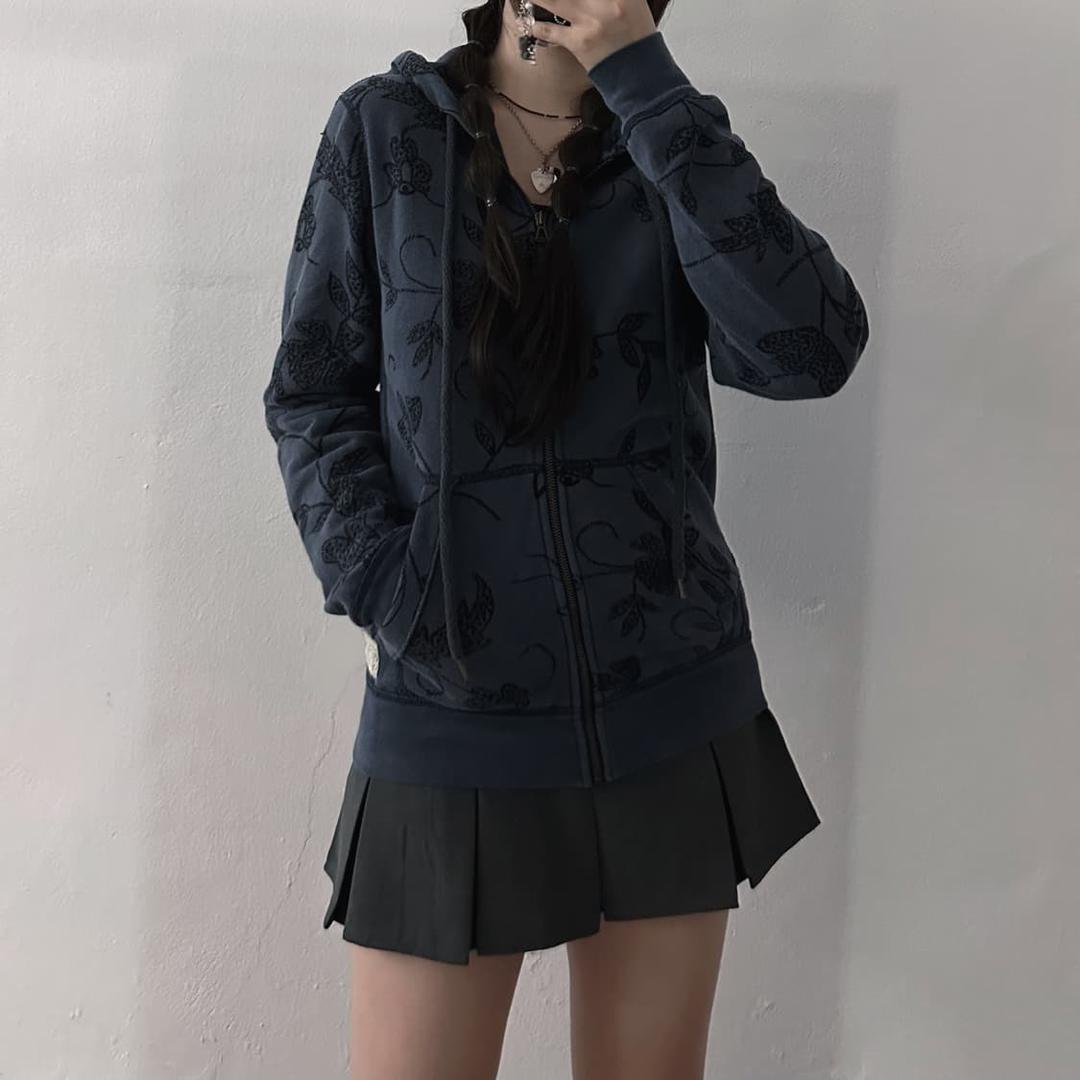 (S) 폴로 진스 네이비 후드 집업 | 후루츠패밀리