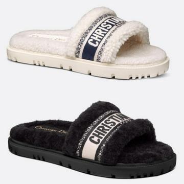 크리스찬디올시어링샌들뮬털신발털샌들털슬리퍼