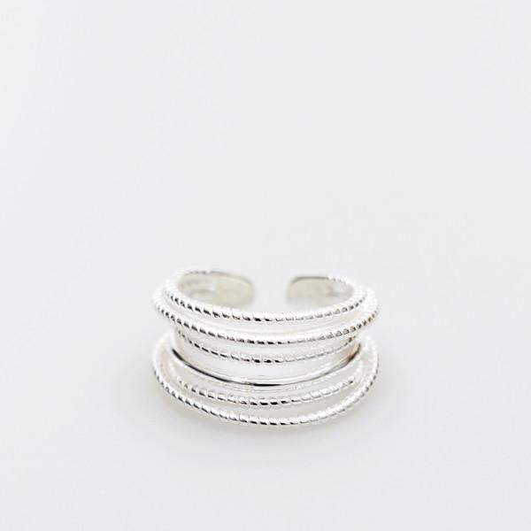 Twist Layered Ring (Silver 925)