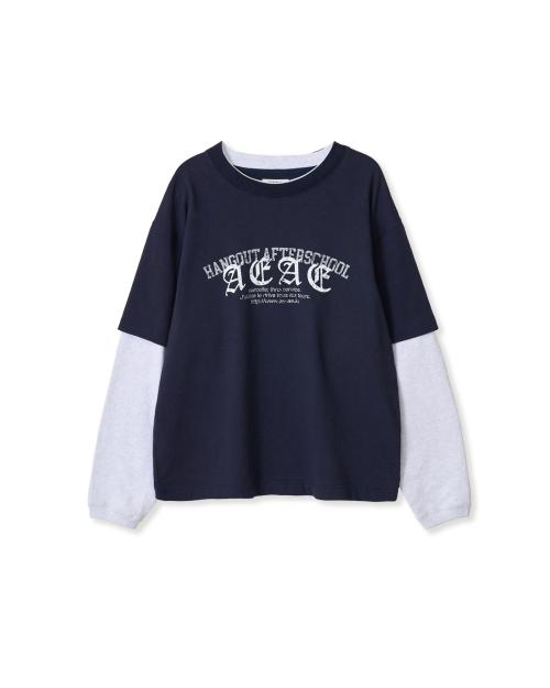 90S LAYERED T-SHIRTS [NAVY]