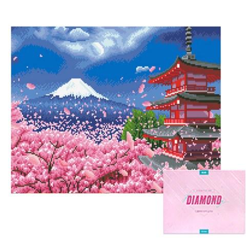 디클레어 액자 캔버스형 보석십자수 DIY 키트 40 x 50 cm, 후지산 절경, 1세트 - DIY만들기 | 쿠팡