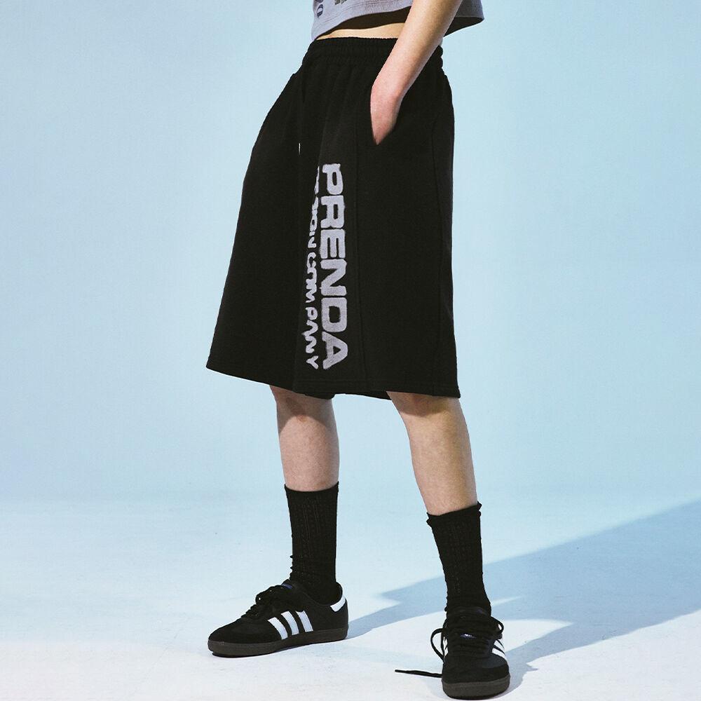 GRADIENT RAWCUT SHORTS BLACK