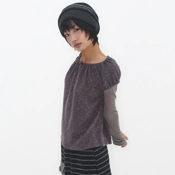 Mellow Puff Top Mocha