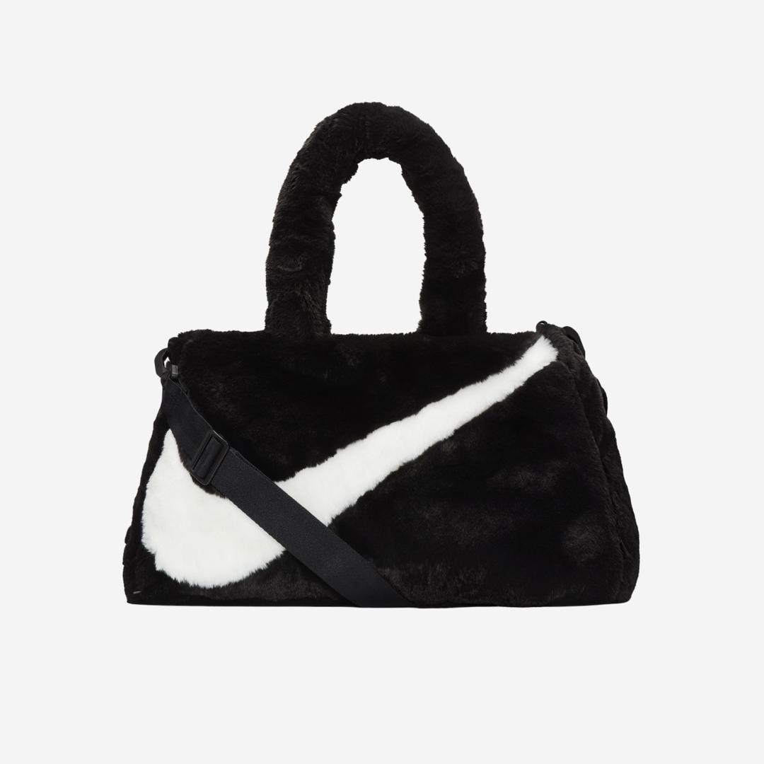 Nike NSW Faux Fur Tote Bag Black