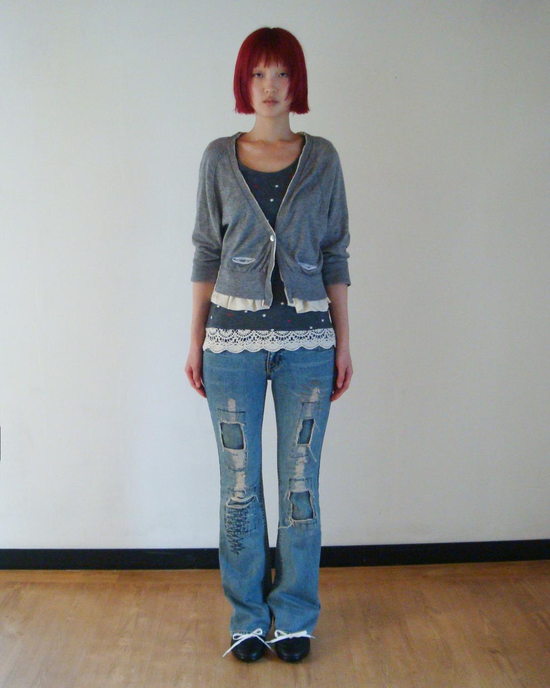 MACPHEE minimal twist cotton cardigan