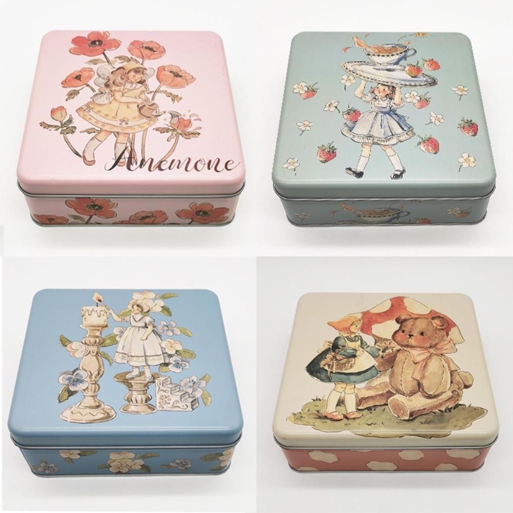 다꾸 보관함 사각 큰 사이즈 틴케이스