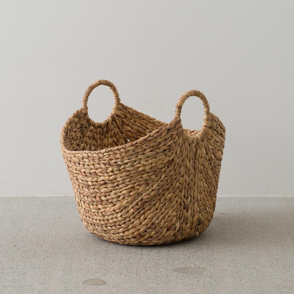 마인 시그라스 라지 손잡이 바스켓 수납 바구니 소품