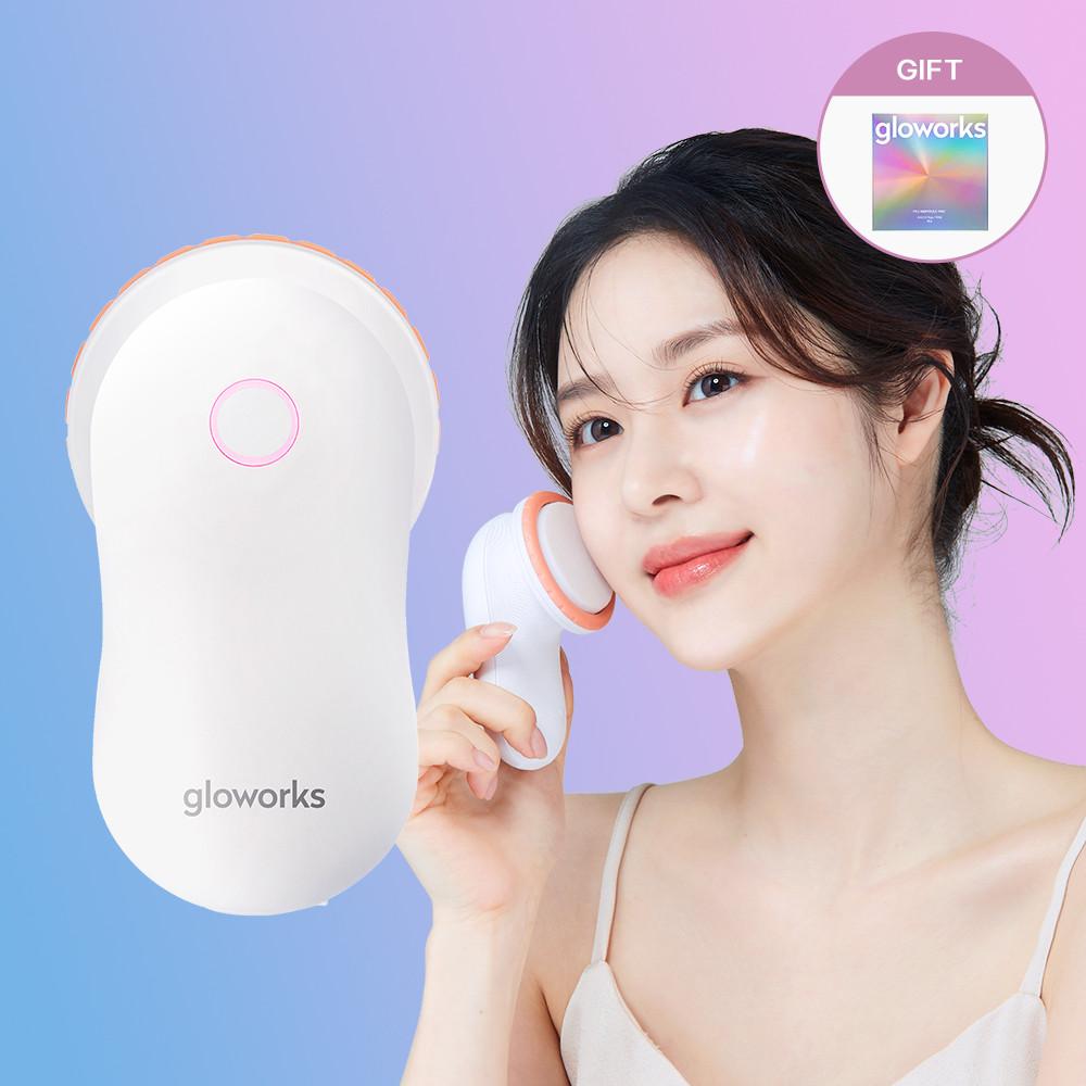 글로웍스 4D 모션 글로우 스킨 부스터 피부관리기 얼굴마사지기 뷰티 디바이스 각질 피지 제거