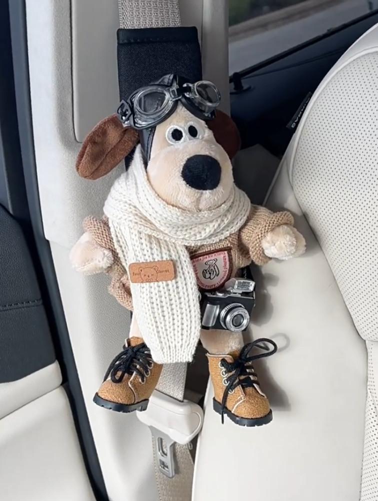 그로밋 안전벨트인형 안전벨트 클립 쿠션 커버