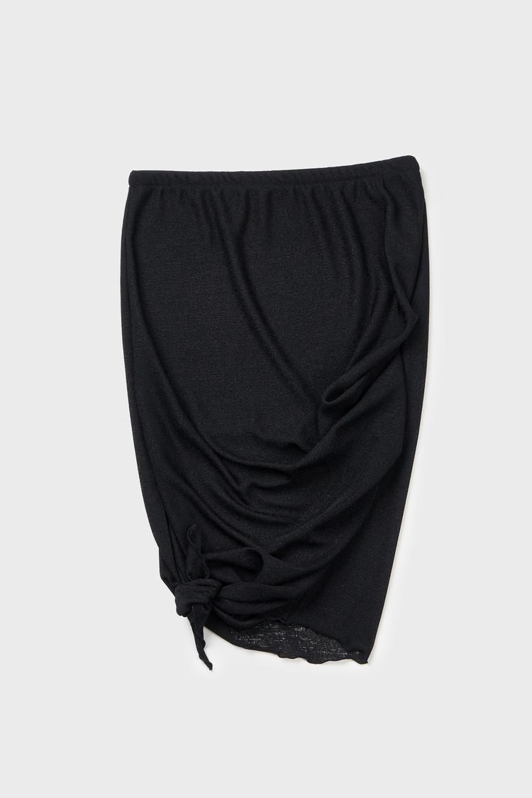 Knotted Shirring Skirt