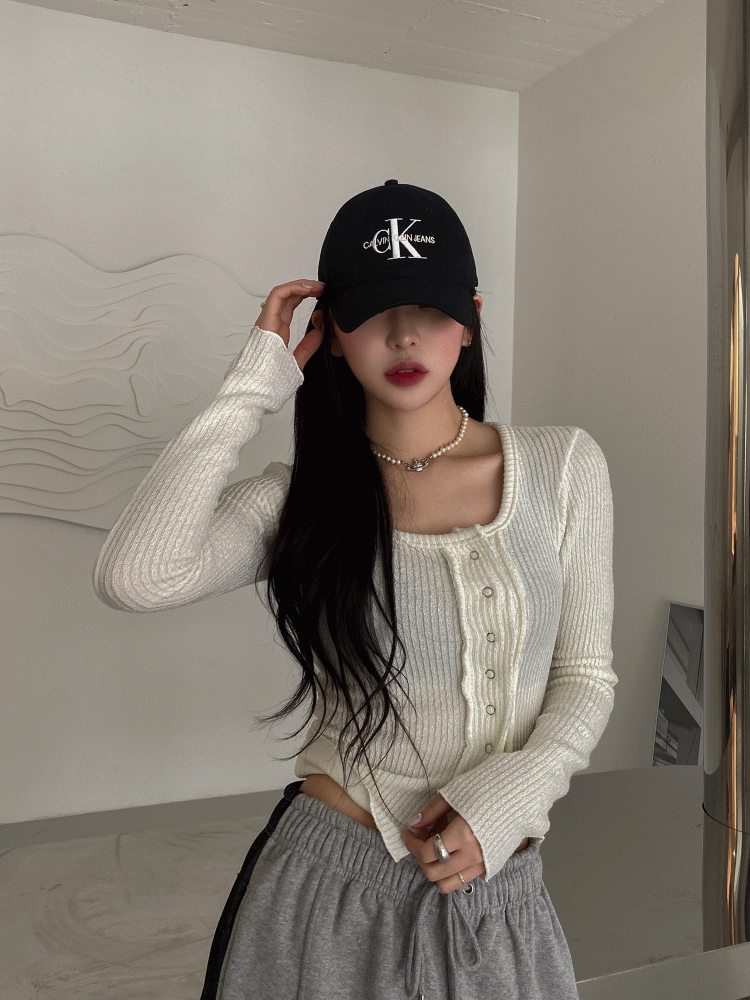 러프 버튼 가디건 (3color)