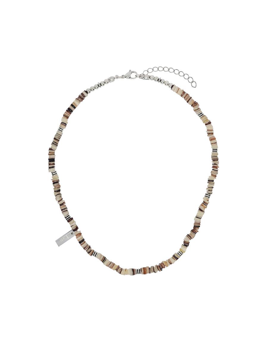 [1061] Stained Stone Necklace