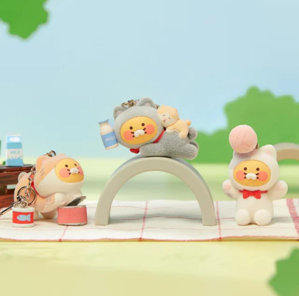 카카오프렌즈 냥냥 피규어키링 스트레칭 춘식이