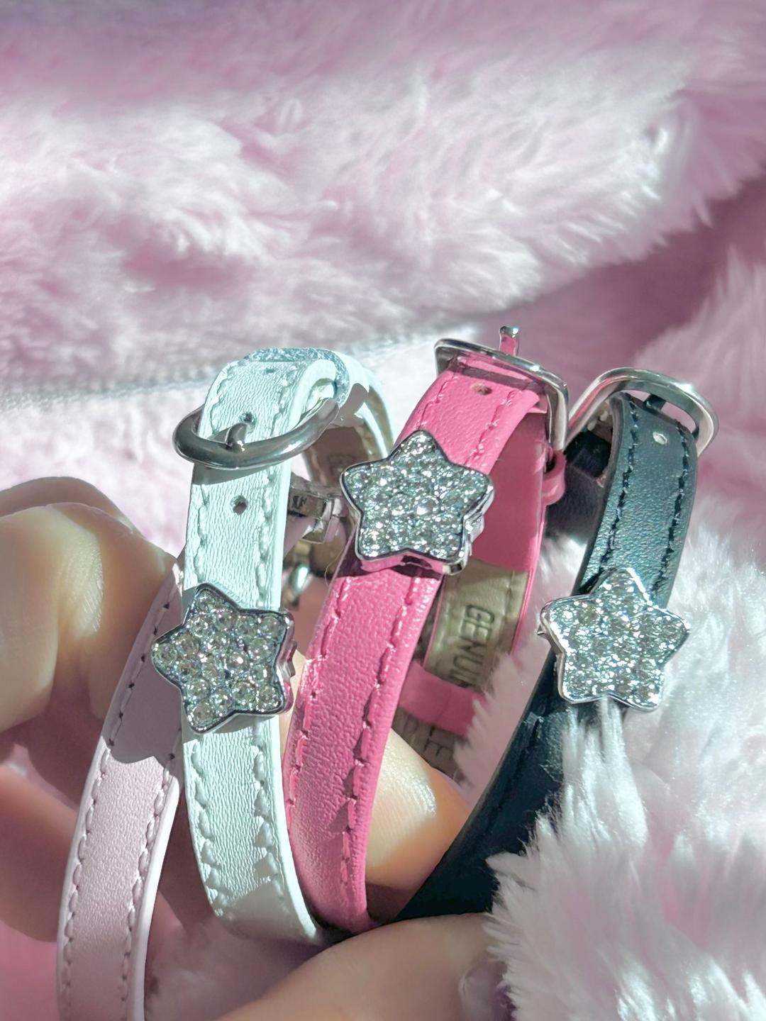 <Star> Leather Charm Bracelet