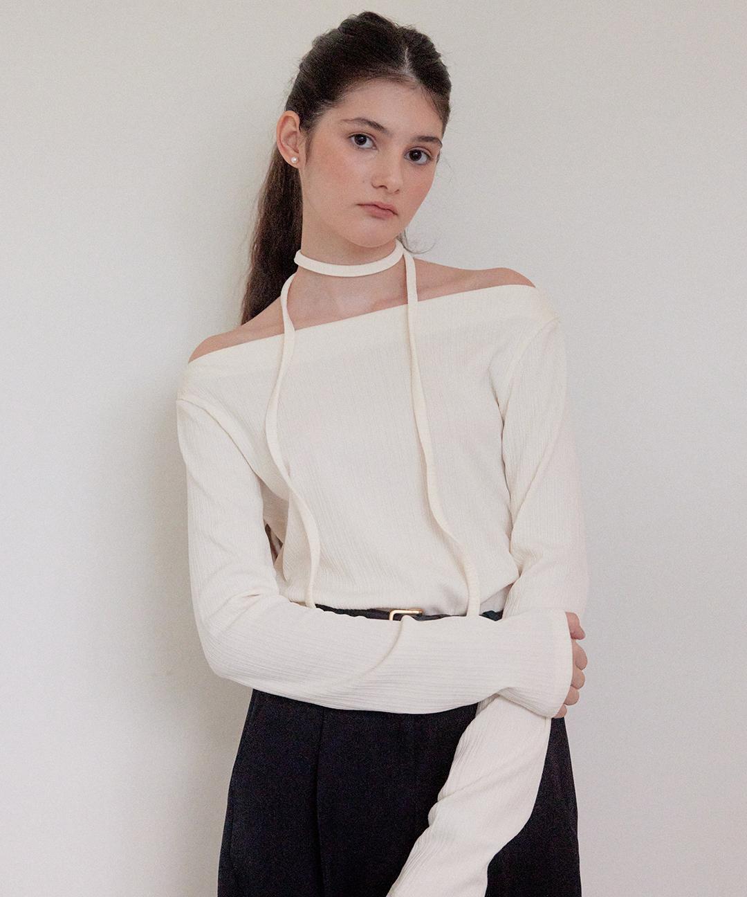 유어네임히얼 슬림이 타이 티셔츠 (2COL) Y4T088