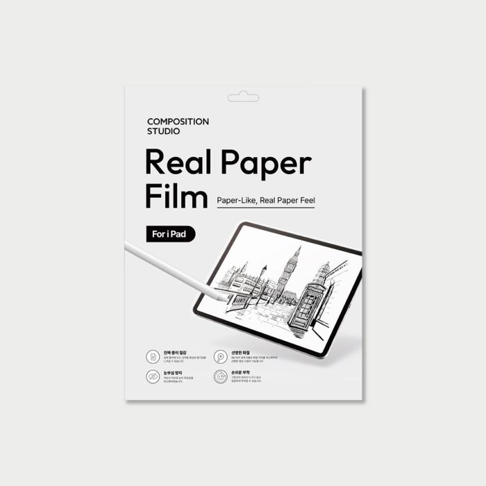 컴포지션스튜디오 아이패드 에어4세대, 프로 1/2/3세대 리얼 페이퍼 필름 종이질감 액정보호필름