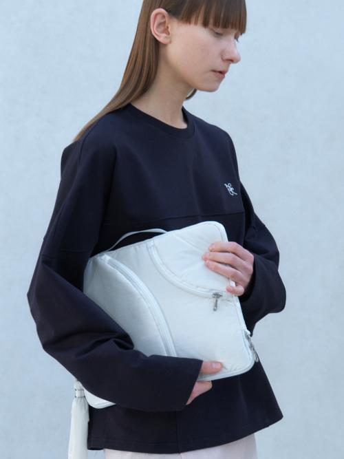 Lake 13 Laptop Clutch_Cream