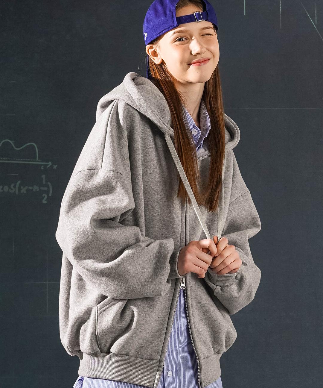 [3월29일 예약발송][티떠블유엔] 빅토리벌룬 집업 그레이 TWHD3412