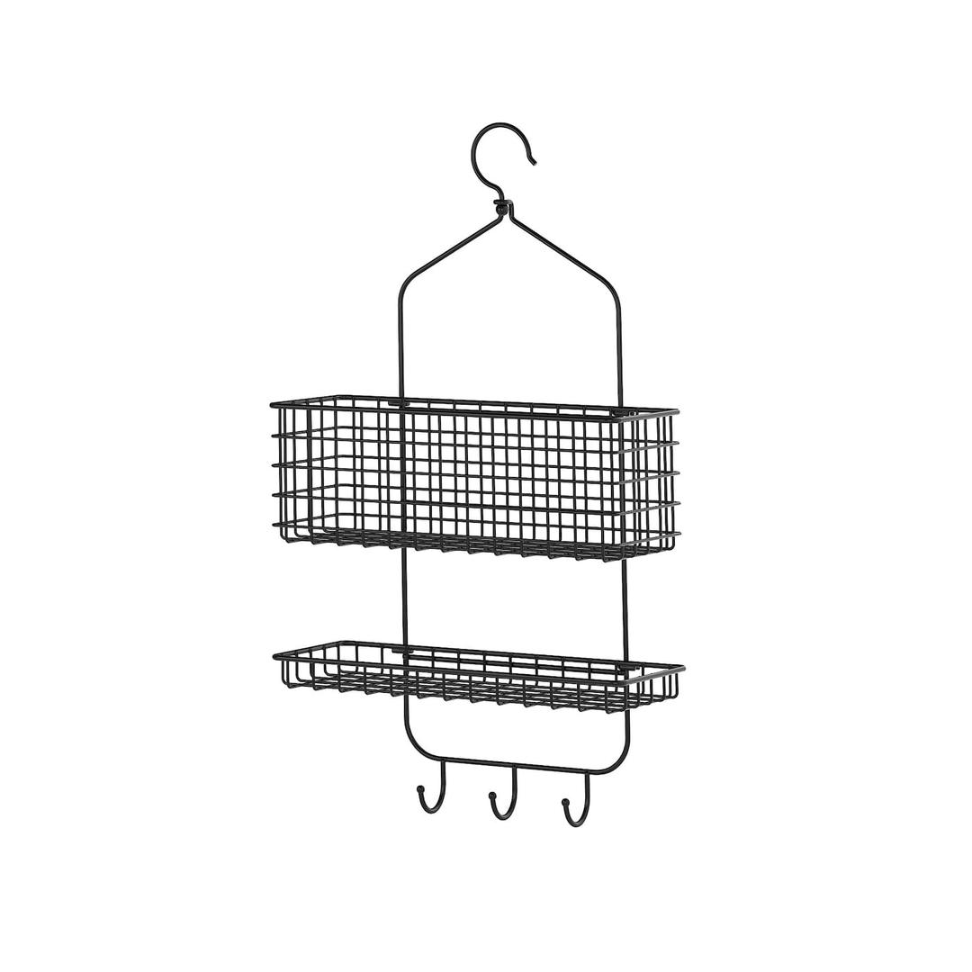BLECKSJÖN 블렉셴 욕실2단수납행거 - 블랙 31x56 cm